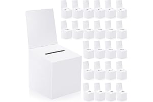 24-Pack Donation Box Cardboard - 6” X 6” X 6” Raffle Ticket...