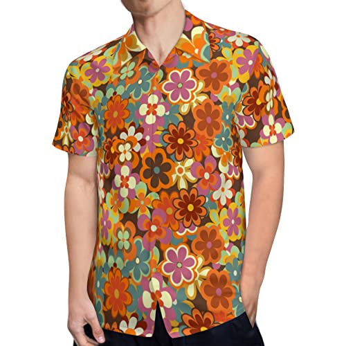 Mens Hawaiian Shirts Short Sleeve Button Up Beach Shirts2