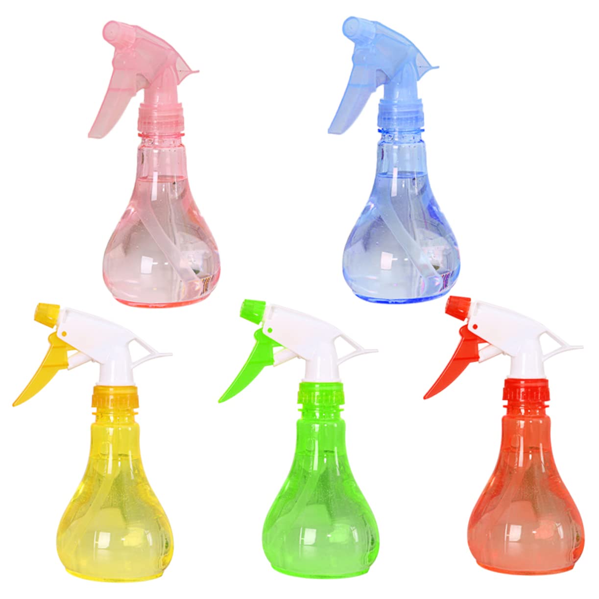Supvox 10stücke Sprühflasche Tropfenform Handdruck Sprühkanne Aus Hochwertigem Kunststoff Zum Gießen Von Pflanzen Haushaltsreinigung Und Friseureinsatz Zufällige Farben