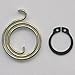 Northern DIY Door Handle Spring Repair Kit (six 2.5-Turn, 2.5mm Thick coils Plus six circlips)