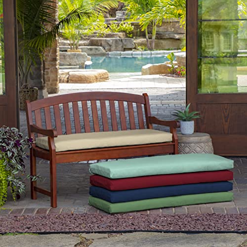 Image of Arden Outdoor Bench Cushion, 46 x 17, Rain-Proof, Fade Resistant Tan Leala
