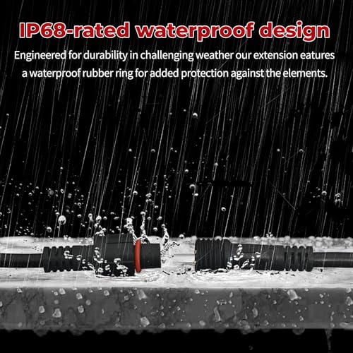 Image of 4 PCS 4FT 3 Pin Waterproof RGB Rock Light Extension Wire for Trucks