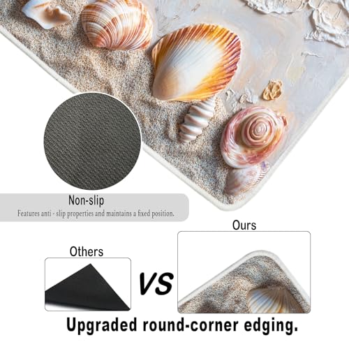 Image of Nuxovilar Stars Shells Dryer Cover Top 23.6x19.6in Protective Mat | Washer dryer covers top stars shells protector mat laundry area home kitchen dust (Stars)