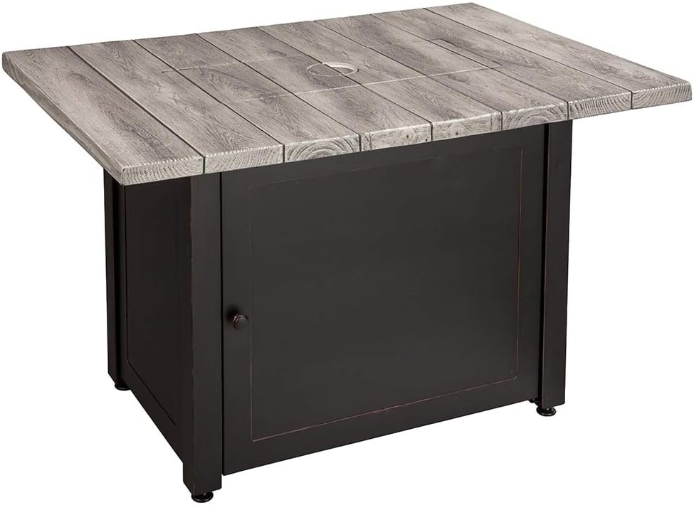 Endless Summer Gas Outdoor Fire Pit Gad17104es Rustic Square Steel