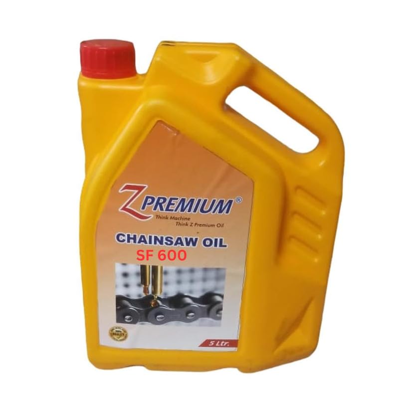 Image of ZPremium Chainsaw Oil SF 600-5 Litre | Bar and Chain Lubricant for All Chainsaws | Reduces Wear Heat and Friction | Smooth Cutting Performance | Longer Bar Chain Life Protection