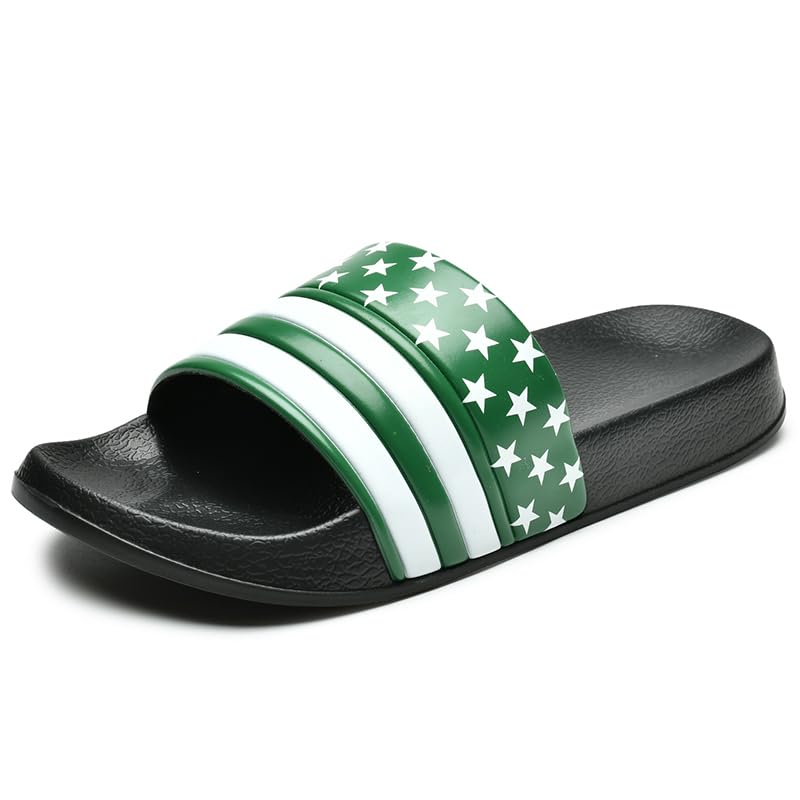 Mens Bathroom Shower Slippers Indoor Home Beach Non Slip Quick Drying Sandal Cushioned Thick Sole Easy to Clean