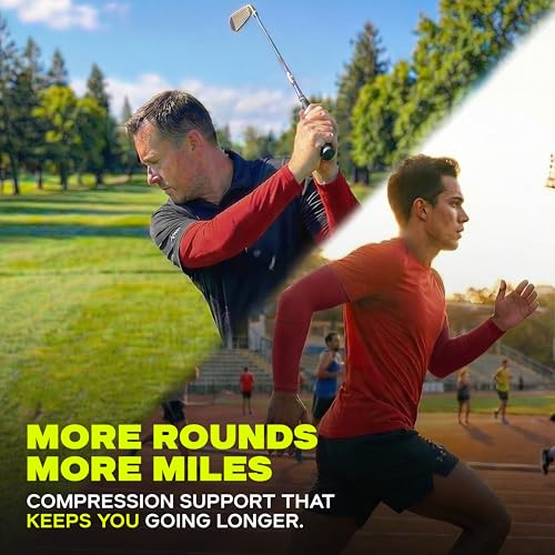 Image of ARMORAY Arm Sleeves for Men or Women - Compression Warmers to Cover Tattoo - for Basketball Golf Running Football Cycling or Sun Protection