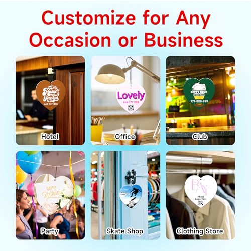 Image of Bulk Custom Car Air Fresheners with Logo or QR Code | Personalized Branded Gifts; 10-1000 Pcs Bulk Orders; Double-Sided Print; Scent Choice Available; Heart Shape