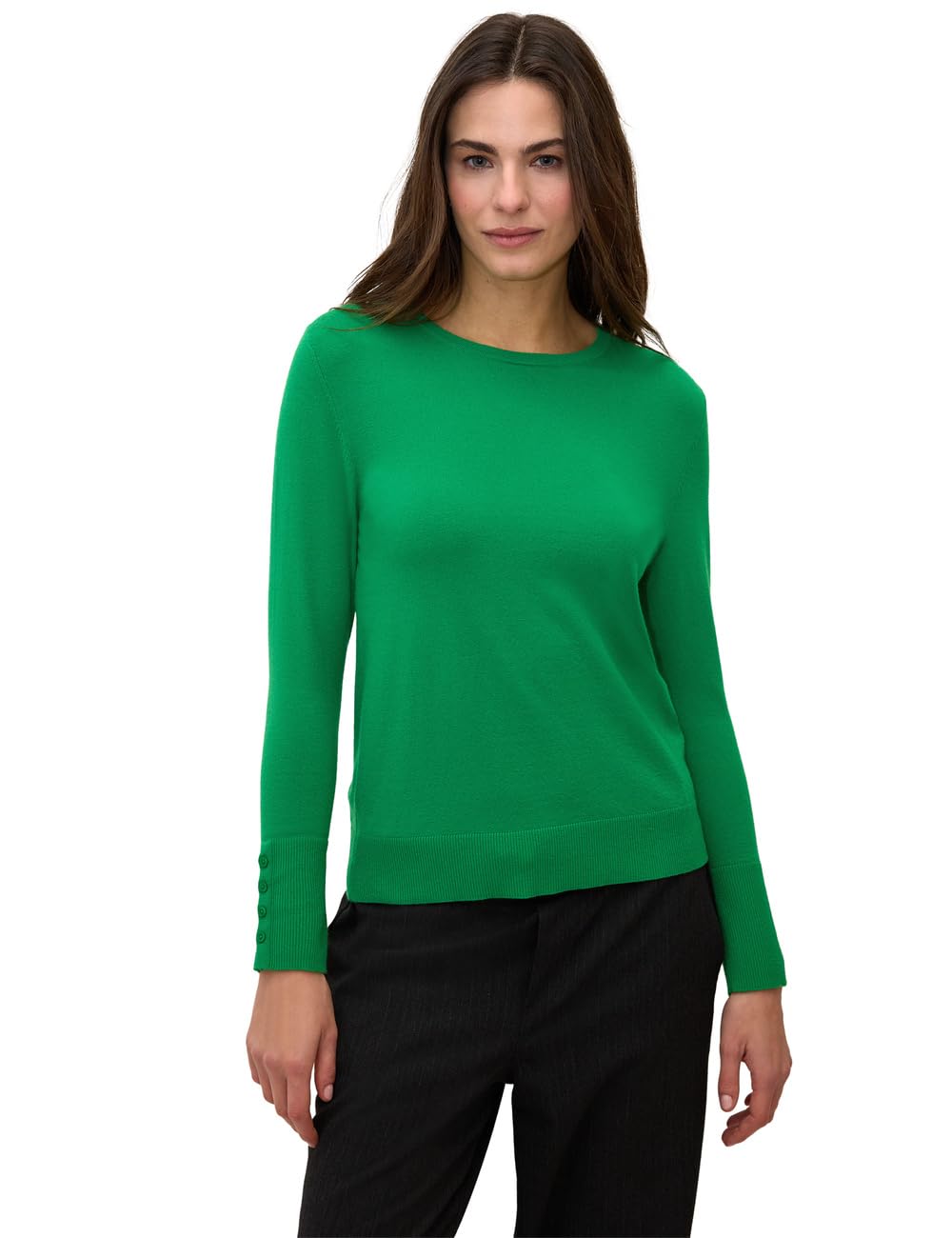 Street One Studio Damen Strickpullover mit Knöpfen