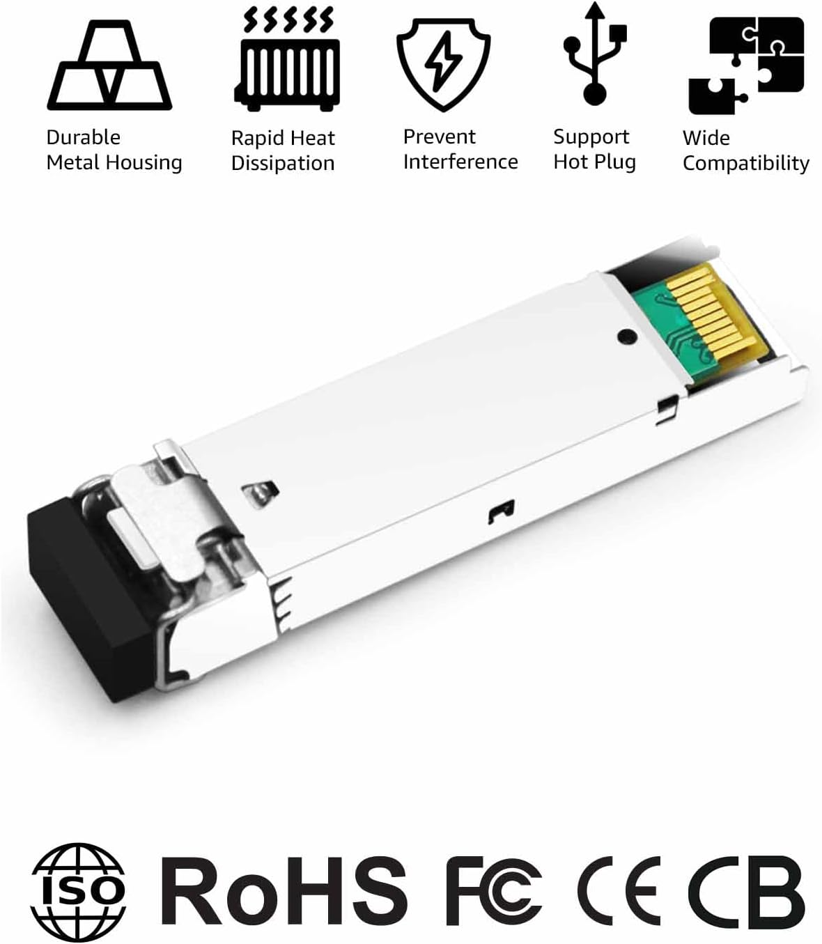 1000BASE-ZX 🌸 SFP 光トランシーバーモジュール MikroTik S-55DLC80D