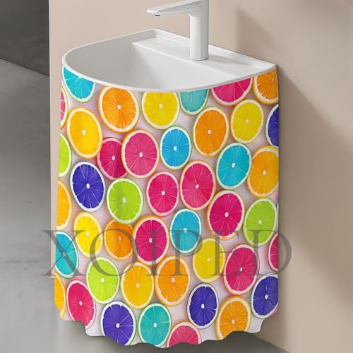 Image of Premium Printed Kitchen Counter Curtain with Rod Pocket (Limbu Sink Curtain)