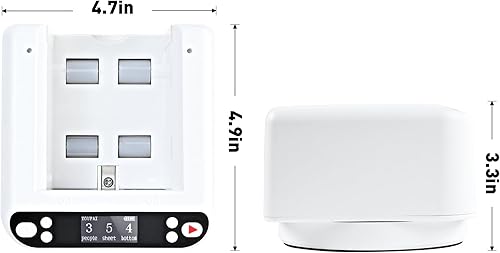Miniatura 5 de Máquina automática de distribuidor de tarjetas, distribuidor de tarjetas giratorio de 360, batería recargable integrada de 2800 mAh, accesorios de