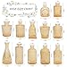 SUPMIND 12pcs Glass Bud Vase Set, Small Gold Amber Flower Vases for Centerpieces in Bulk, Mini Vintage Vase for Wedding, Home,Table Decoration