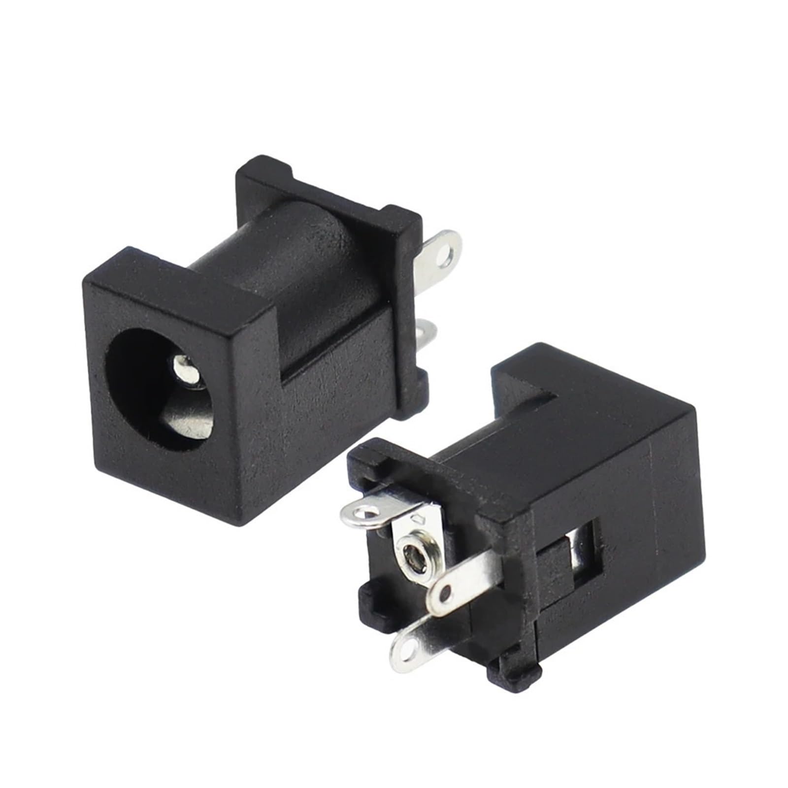 Conector de alimentacion de CC hembra jack 5,5 x 2,5 mm vertical para PCB 7