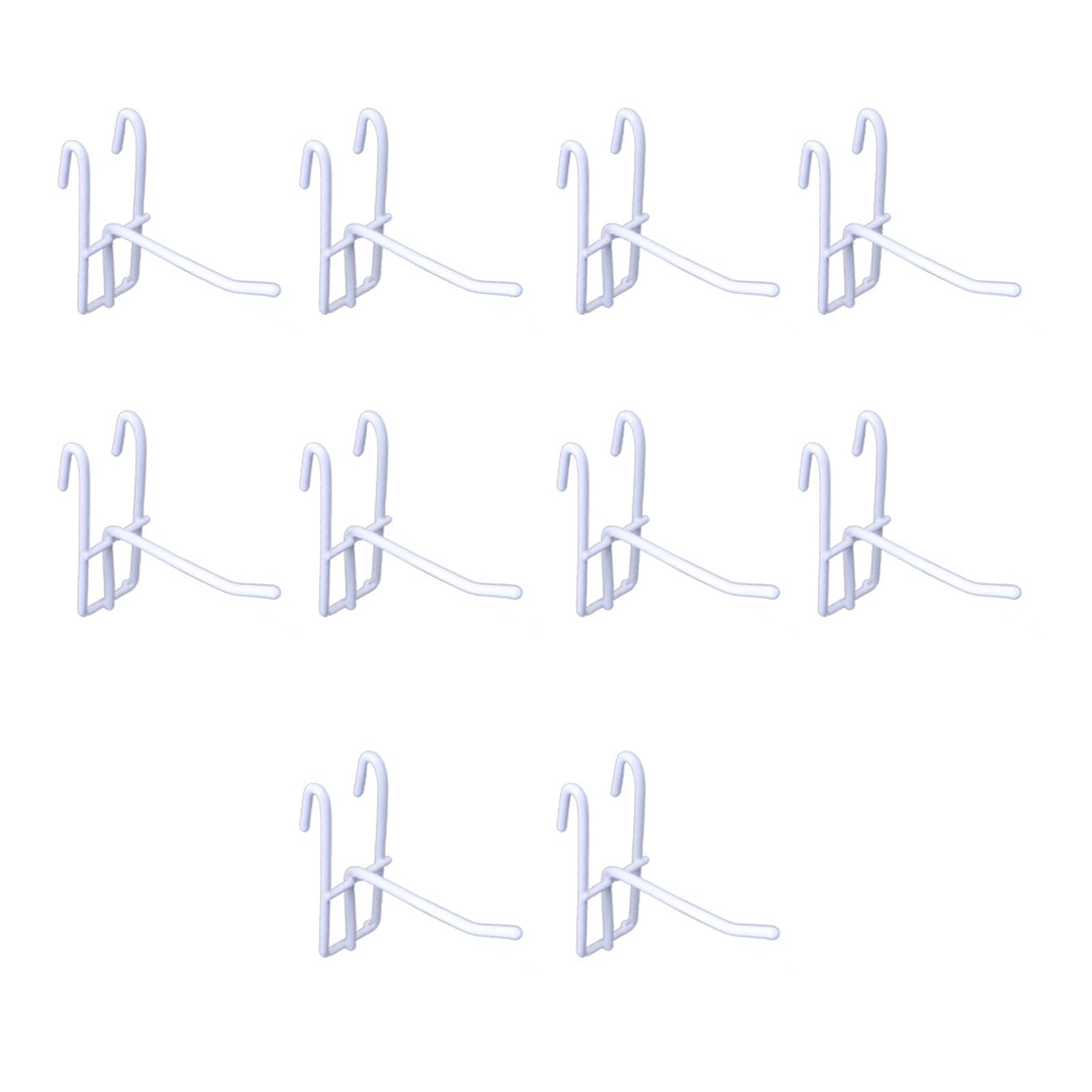 Limtula 10pcs Supermarket Pegboard Hooks Mesh Panel Hangers Wear-Resistant Storage Hook for Jewelry Organization Jewelry Accessory