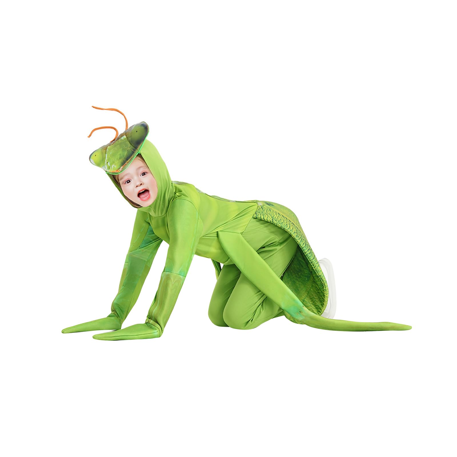 predolo Costume da Mantide, Adorabile Tuta per Feste a Tema, Adulti E Bambini, Carnevale, l