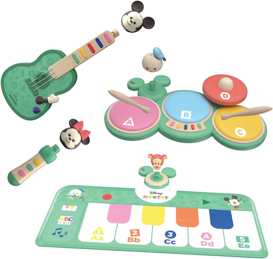 Disney Hooyay Big Band Set Rock n Swap Early Learning with Mickey & Minnie Mouse Donald Duck and Tigger