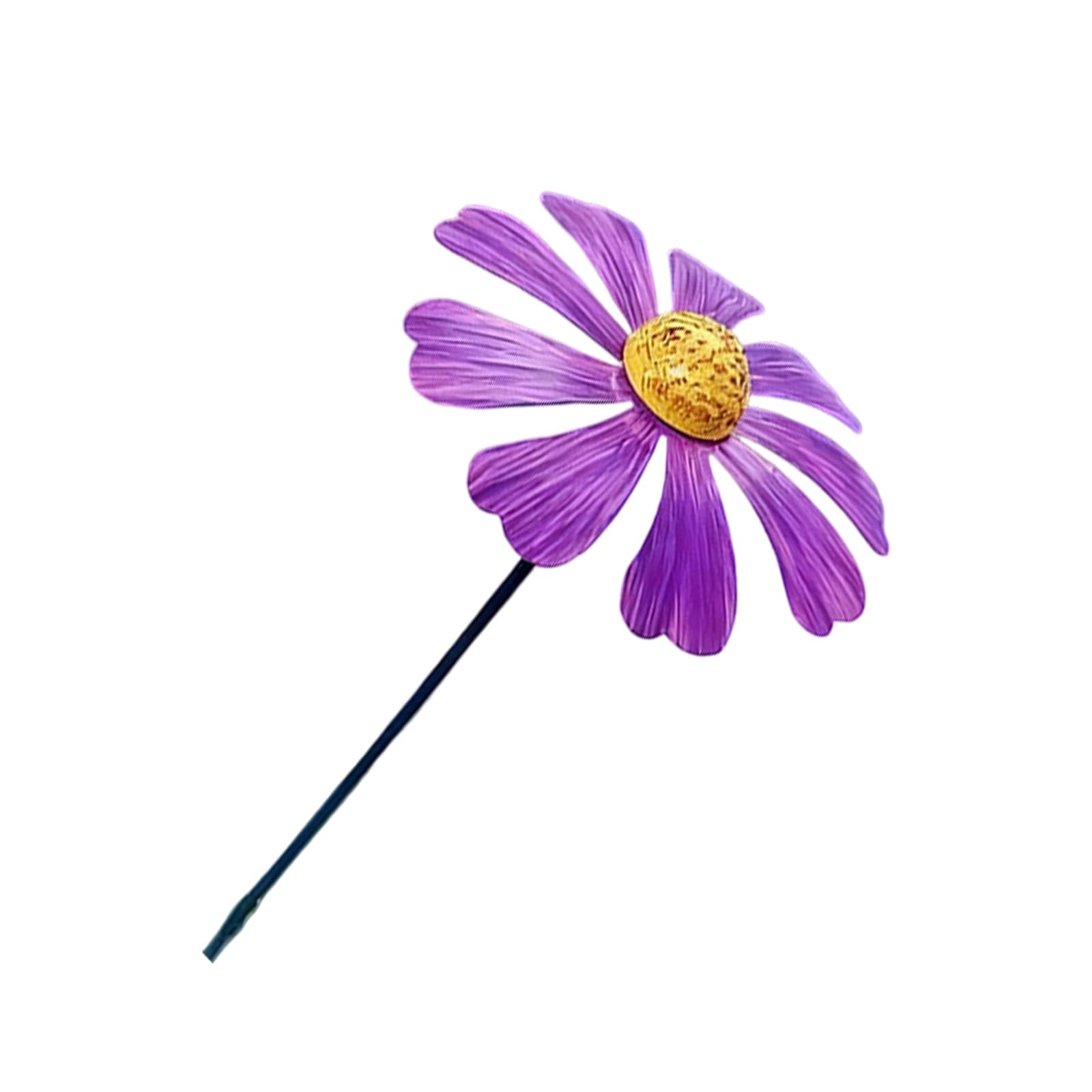 Pièce de décoration de jardin résistante aux intempéries et fleurs métal
