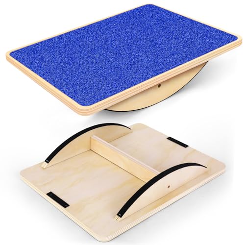 Image of Balance Board Professional Wobble Board for Adults Anti-Slip 350LBS Balance Boards for Physical Therapy Standing Desk Core Strength Wooden Balance Board Rocker Board