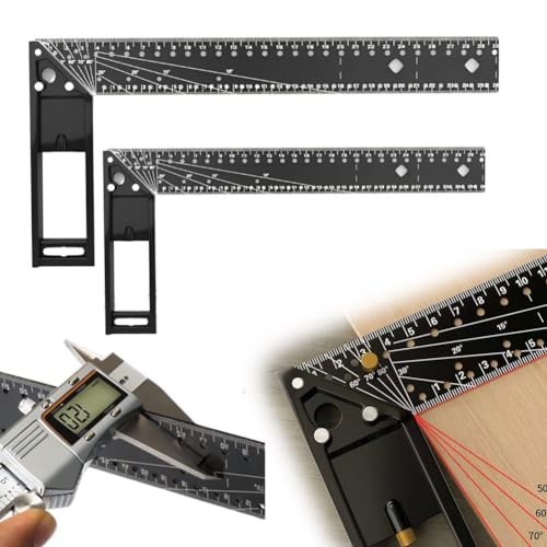 ���p��K ��H �}���`�p�x�����K �A���~������ 45/90�x�̑��@�\���p��K ���j�o�[�T���g�ݍ��킹�p�x ���背�C�A�E�g�c�[�� T���[�� �Œ� ��K DIY �؍H ����H�� (40cm)