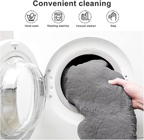 Housse Pouf Géant 7FT Coton Lavable Gris Clair DSXH
