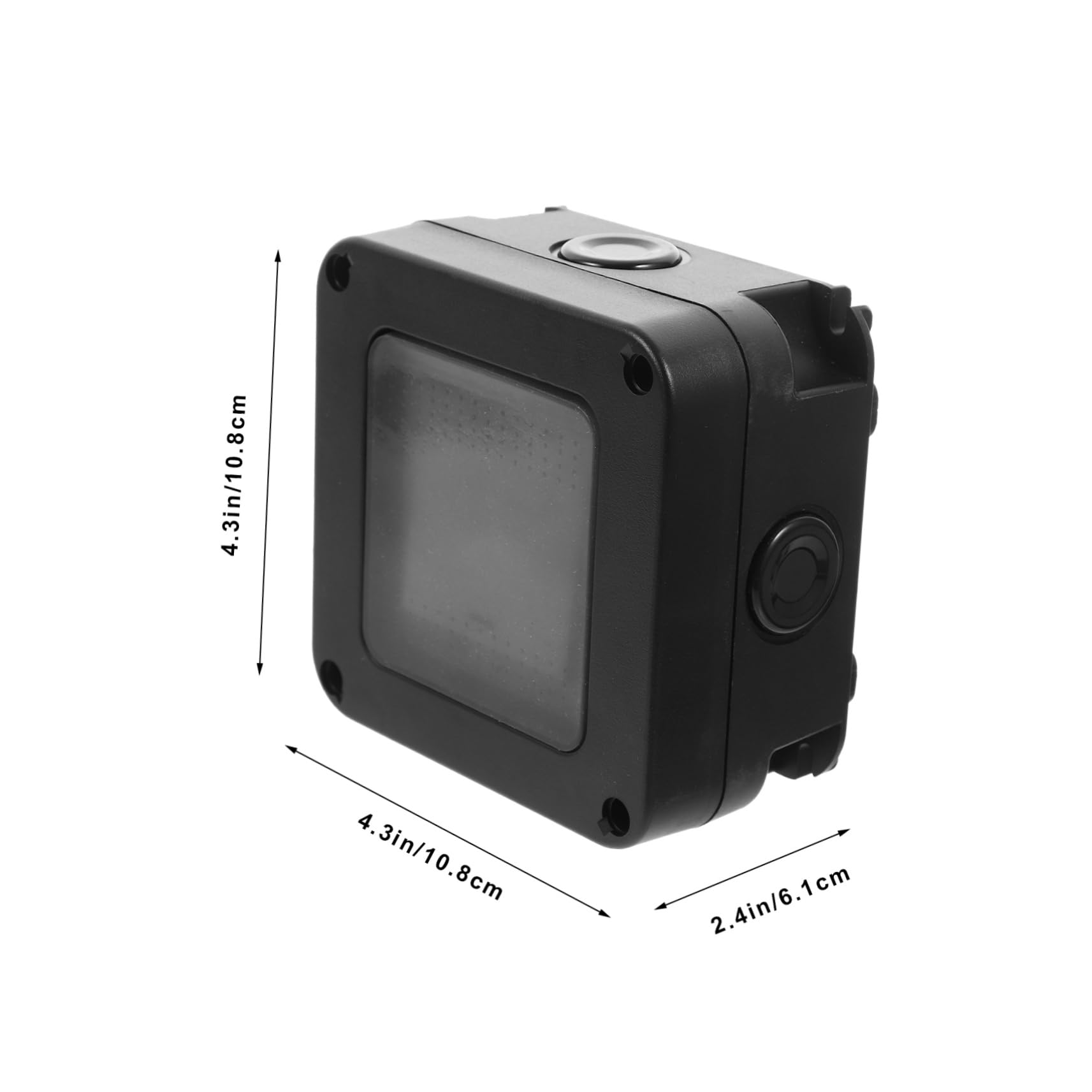 NAMOARLY 1 Set Waterproof Junction Box Wall Outlet Covers Weatherproof Outlet Covers Wall Switch Plug Protector Outdoor Switch Socket Covers Power Plug Wall Plug Covers Black Abs