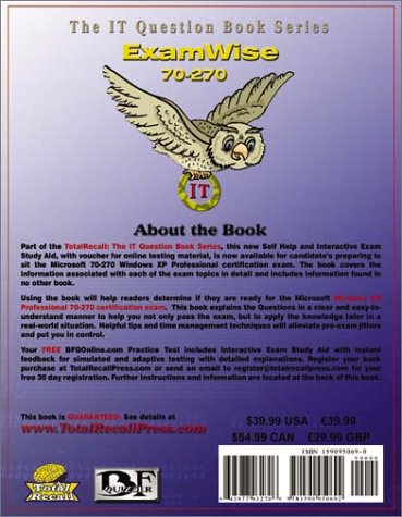 ExamWise For MCP/MCSE Exam 70-270 Windows Server 2003 Certification: : Installing, Configuring, and Administering Microsoft® Windows® XP Professional (With Download Exam) (Volume 2)