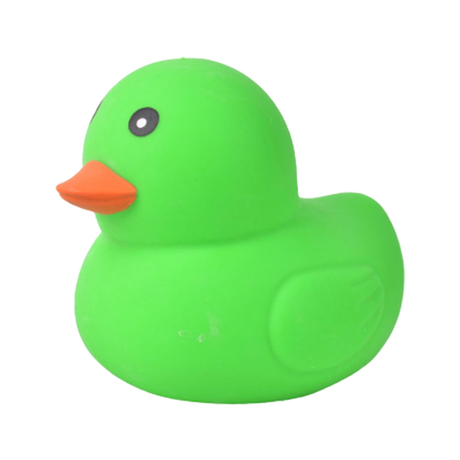 Duck Squishy Jumbo, Squeezable Gaint Squishy Sensory Stress Ball, Novelty Anxiety Relief Fidget Toy for Adults & Desk Use (A-green)