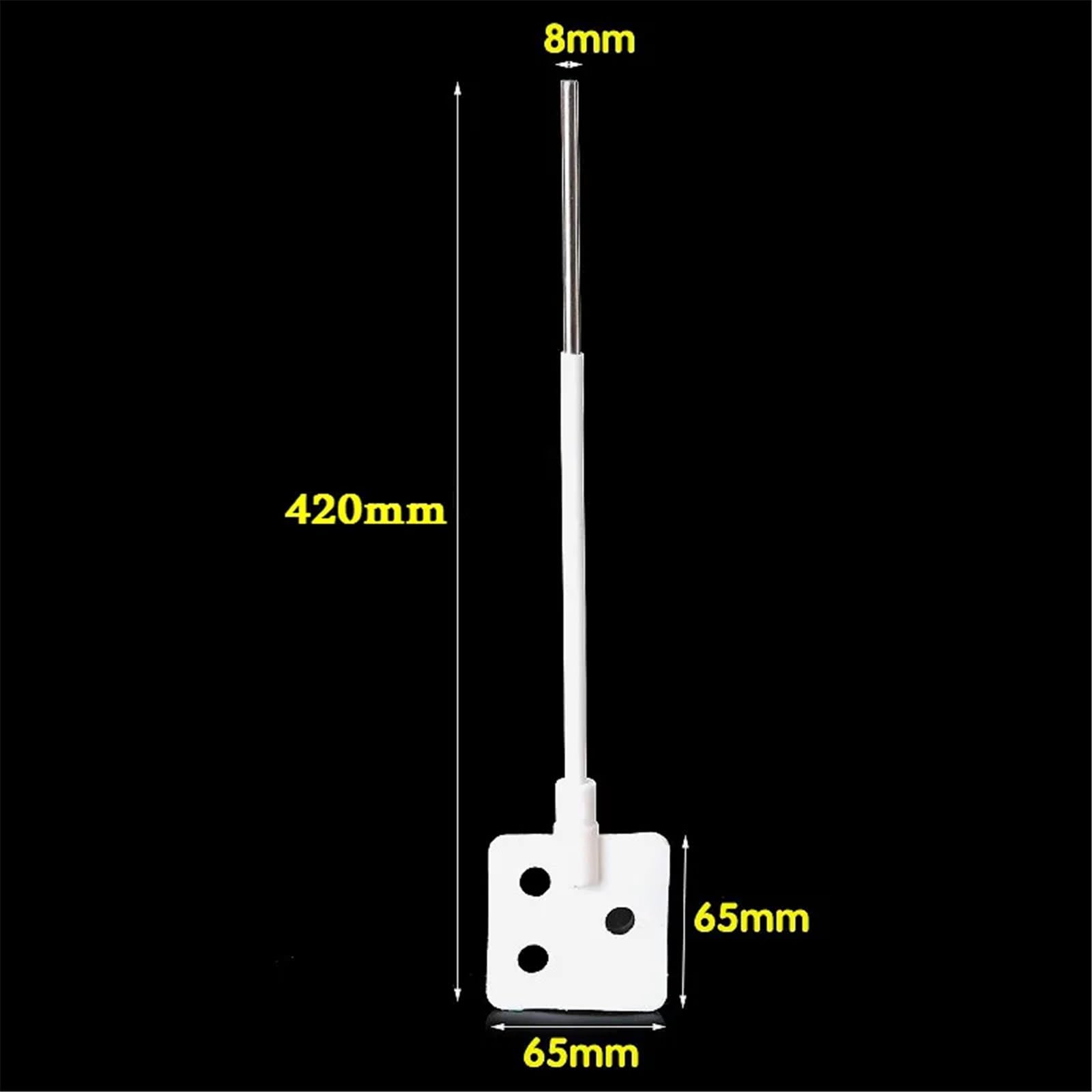 equipo de laboratorio Agitador de paletas con barra de PTFE for mezcla a velocidad media y alta. Longitud del eje: 420 mm. Diámetro de agitación: 65 mm. Recubierto de PTFE. 1 unidad.