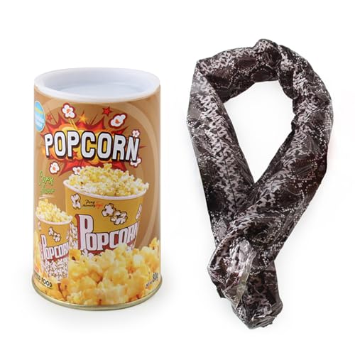 Cooplay Popup Snake in a Popcorn Can Prank, Halloween Fools Day Party Magic Trick Joke Gadget Fun...