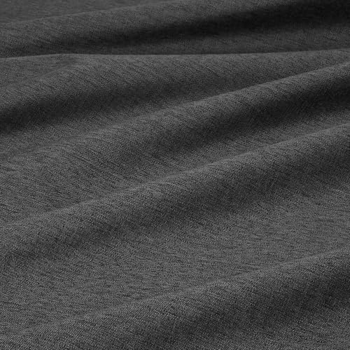 Image of Amazon Basics 100% Blackout Curtains with Grommets, 52 x 96 Inches, Black, 2 Panels
