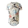 YININF Mens Hipster Hip Hop Short Sleeve Print T-Shirt Shirts Men
