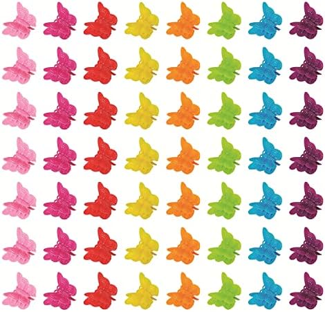 100 Packs Beautiful Butterfly Hair Clips, Beautiful Mini Butterfly Hair Clips Hair Accessories for Women and Girls, Random Color