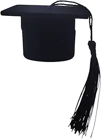 Caixinha De Veludo Para Anel De Formatura Modelo Capelo Estojo Azul ou Preta (Preto)