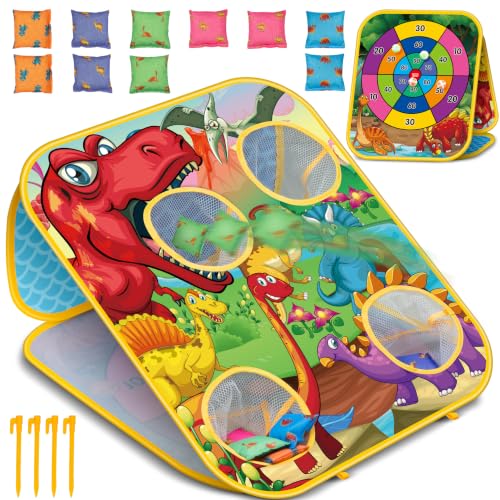 HelloJoy dinosaur bean bag toss game outdoor toddlers