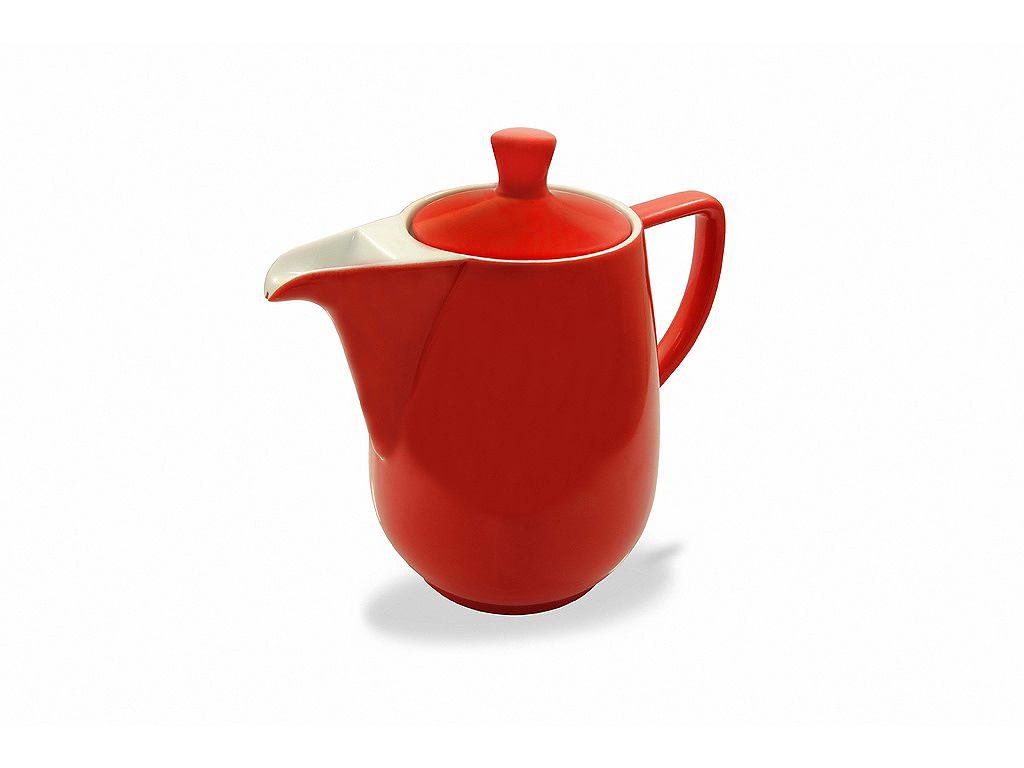 Friesland Kaffeekanne 0,6l Rot Porzellan