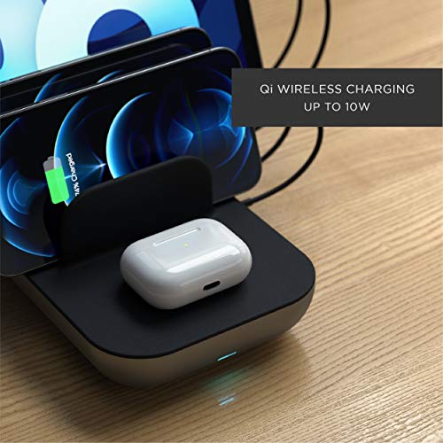Image of Satechi Multi Device Charging Station with Wireless Charging - for iPad Air /Pro, MacBook Air /Pro /Neo, iPhone 17 to 12 Series, AirPods, Apple Watch, and More