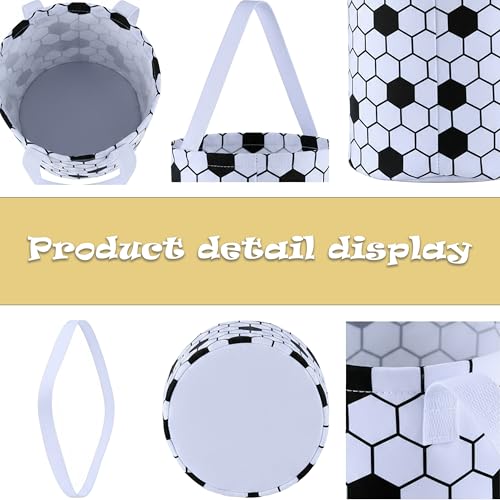 Image of XinblueCo Baseball Basket Easter Baskets for Canvas Easter Egg Hunt Baskets