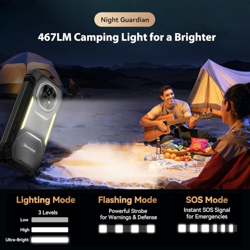 Blackview XPLORE 2 Projektor (48GB+1TB) 5G Outdoor Handy ohne Vertrag, Android 15 Dimensity 8300 Handy AI, 6,73" FHD+ 3.2K Baustellenhandy, 2 * 2W Lautsprecher, 50MP+50MP, 20000mAh Outdoor Smartphone – Bild 7
