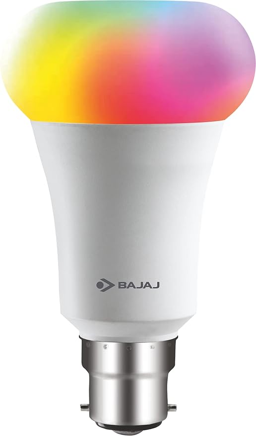 Buy Bajaj 9W WiFi Smart LED Bulb (16 Million Colors) (Compatible with Amazon and Google Alexa, B22D) at Rs. 299
