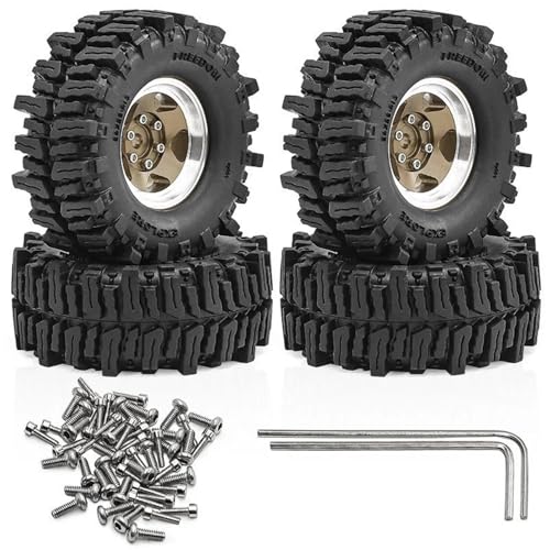 RC���f���p�[�c For TRX4M For FCX18 For SCX24 For FCX24 1/18 1/24 1.3 �r�[�h���b�N�z�C�[���ƃ^�C�� RC �N���[���[�Ԃ̏C���ύX�A�b�v�O���[�h�A�N�Z�T���[(Champagne)
