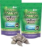 Green Gobbler Septic Saver | Septic Tank Treatment Packets | 2 Pack | 1 Year Septic Tank Supply