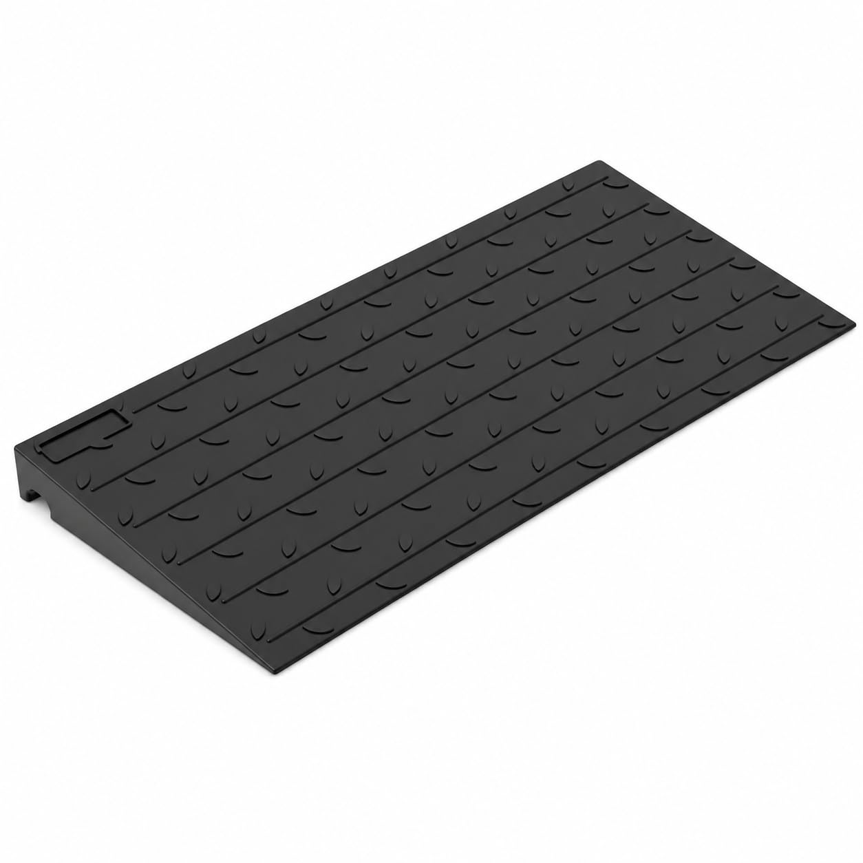 Rampa de Goma para umbral de 90 cm, rampa Resistente para Puertas para Silla de Ruedas, Scooter y andadores, Superficie Antideslizante para Uso Interior y Exterior