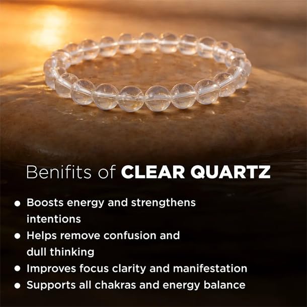 Image of Stone Bracelet for Men & Women | Natural Crystal for Wealth | Protection | Confidence & Success | Adjustable Healing Bracelet for Meditation | Reiki & Spiritual Energy