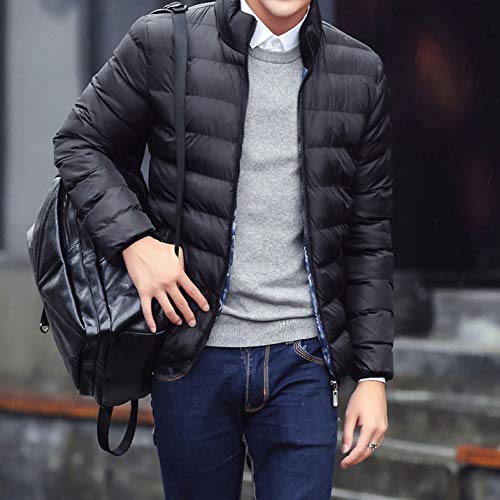 Flygo Men's Ultra Loft Quilted Puffer Jacket Warm Cotton Down Padded Coat Outwear2