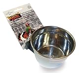 Lixit Quick Lock Cage Bowls for Small Animals and Birds. (10oz, Stainless)