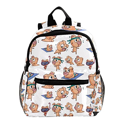 Sac à dos pour garçons et filles motif feuilles dorées petit sac bandoulière mignon 30,5 cm