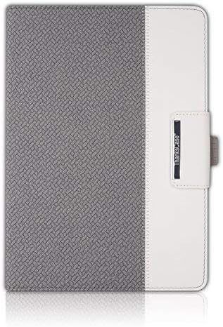 Thankscase Rotating Case Cover for iPad Pro 9.7 with Wallet Pocket with Hand Strap with Auto Sleep/Wake for iPad Pro 9.7 (Grey Weave)