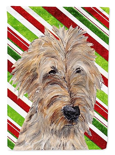 Drapeau Goldendoodle Candy Cane de Noël SC9619GF petite taille multicolore - 2