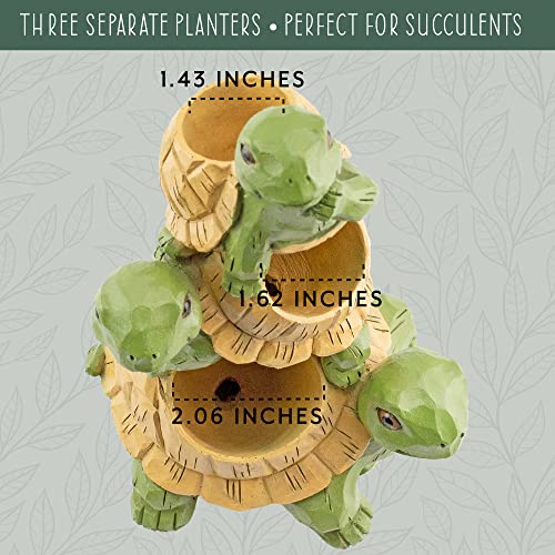 Esterno Stacked Turtle Planter; Decorative Garden Statue And Home Decor “Turtles All The Way Up” #TOP5